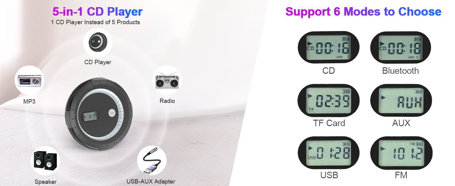 multifunctional cd players for home
