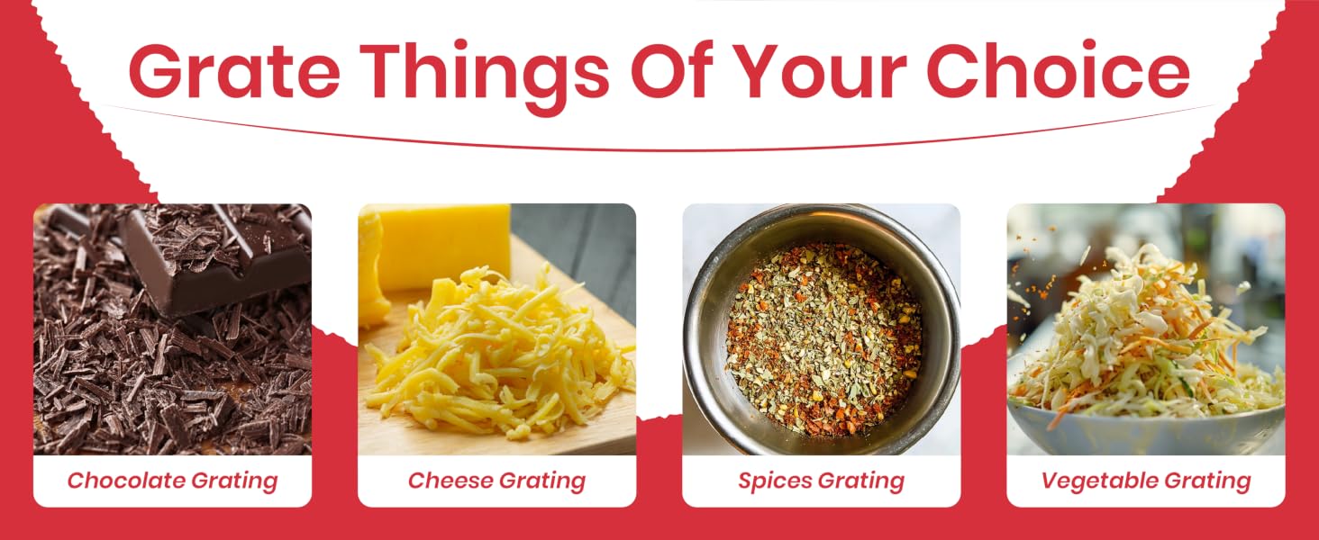 Grate things of your choice