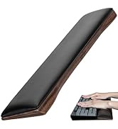 Keyboard Wrist Rest with Memory Foam Anti-Slip Rubber Base Ergonomic Wooden Wrist Rest for Mechan...