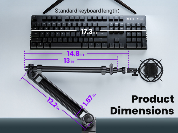 mic stand desk