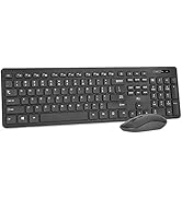 Wireless Keyboard and Mouse Combo - Rii Standard Office for Windows/Android TV Box/Raspberry Pi/P...
