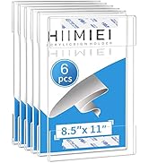 HIIMIEI 8.5x11 Acrylic Wall Sign Holder with Double Sided Tape, 8 1/2 x 11 clear plastic plexigla...