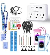 Novalunae Cruise Essentials 2026 for Double,26 PCS Cruise Kit with Straw,Lanyard,Hangers,Non-Surg...