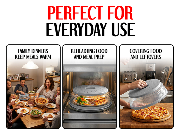Galleyby Silicone Microwave and Plate Cover is Perfect for Everyday Use