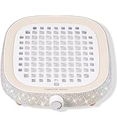 CHRISTINE SHELLY Nail Dust Collector, Powerful 4000RPM Vacuum Fan Vent Dust Collector Extractor D...