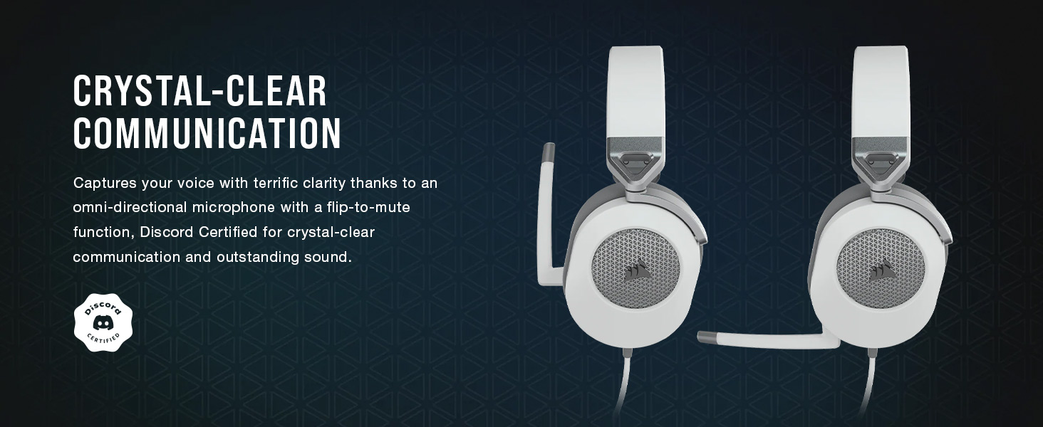 omni-directional microphone, flip-to-mute, gaming headset with mic