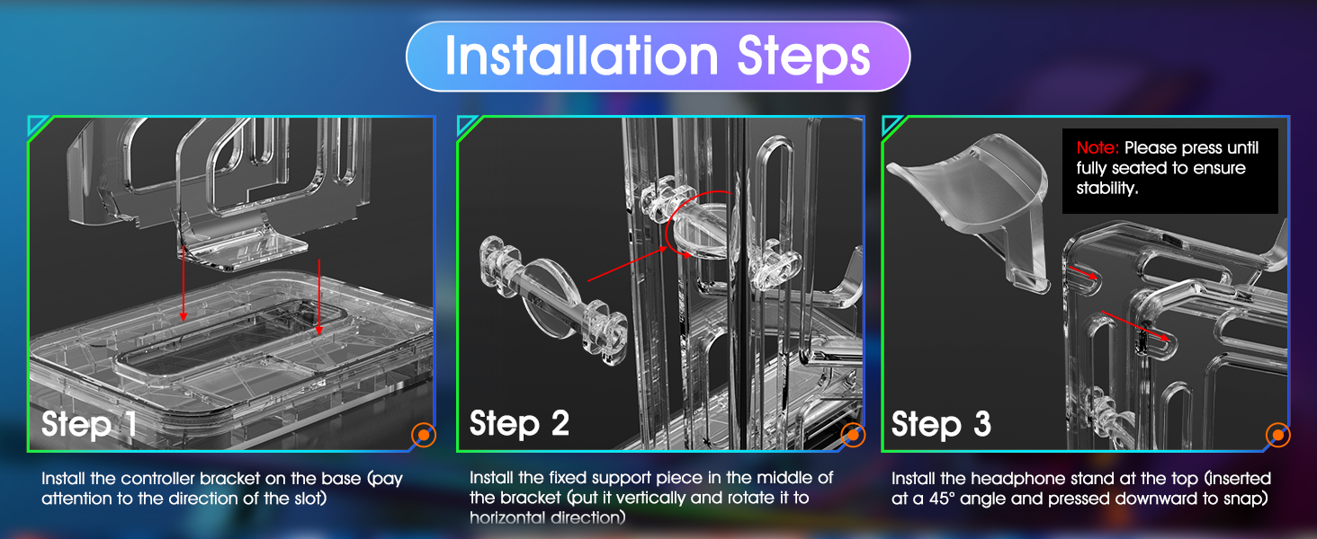 RGB Gaming Headphones with 2 USB Charging Ports