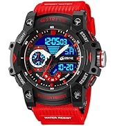 Gosasa Men's Large Face Outdoor Sports Watches Military S-Shock Watch Waterproof, Backlight, Alar...