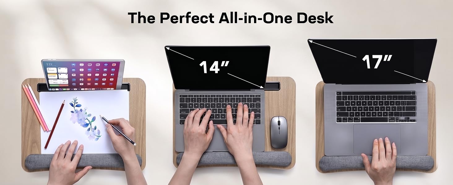 HNLD12 laptop lap desk lap desk with cushion laptop stand for bed for adults