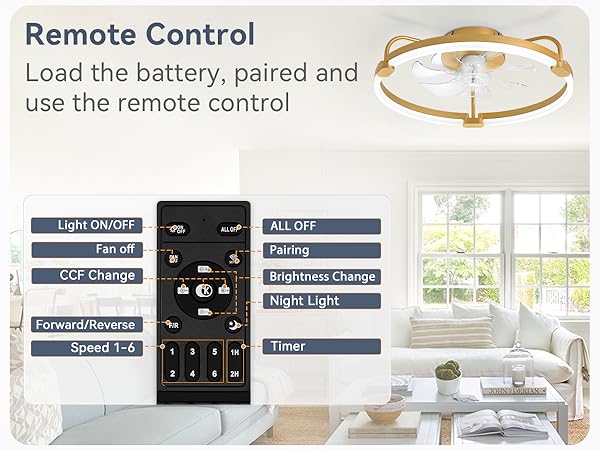 small ceiling fan with light