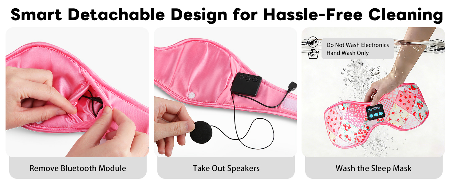 bonnet with bluetooth sleep mask