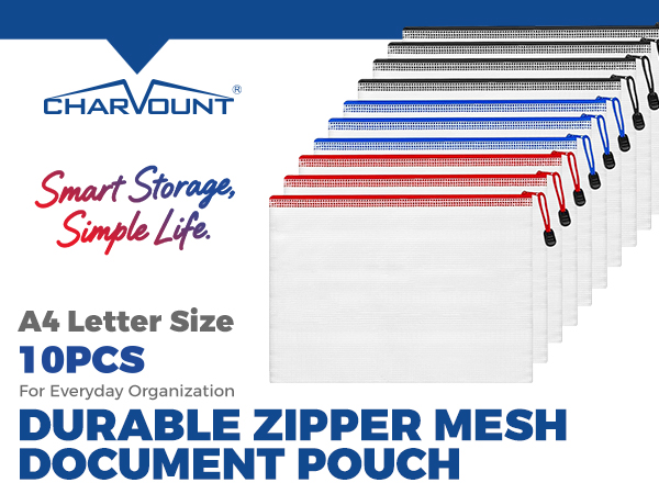 A4 Mesh Zipper Pouch
