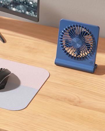 a mouse pad with a fan on it.