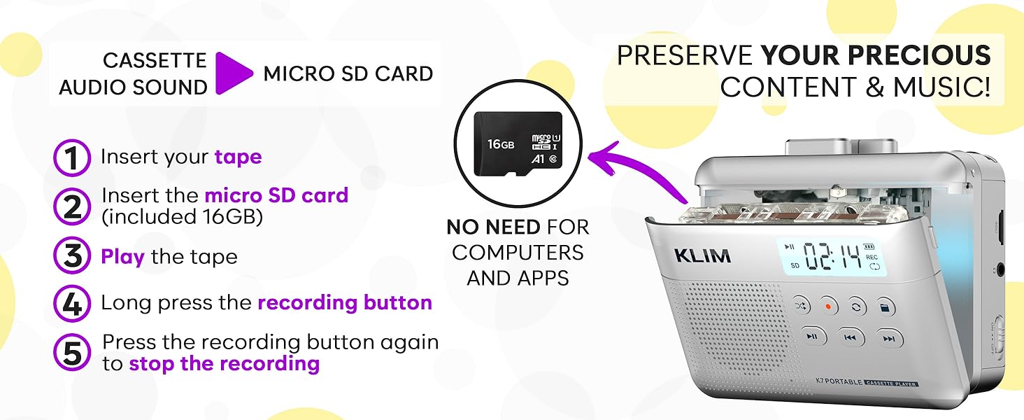 K7 Cassette Player SILVER