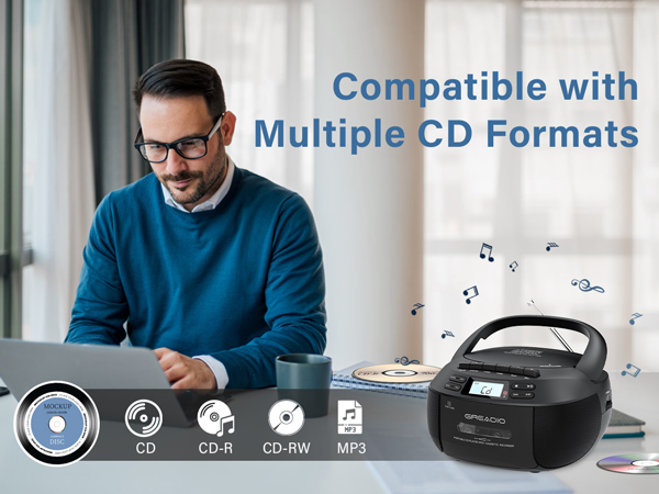 cd cassette boombox