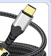USB C to HDMI Cable 15 ft Long, 4K@30Hz 1080P@120Hz One-Direction Type C to HDMI Cord for Laptop,...