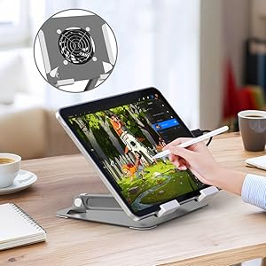  WEYRXIXO tablet stand with fan
