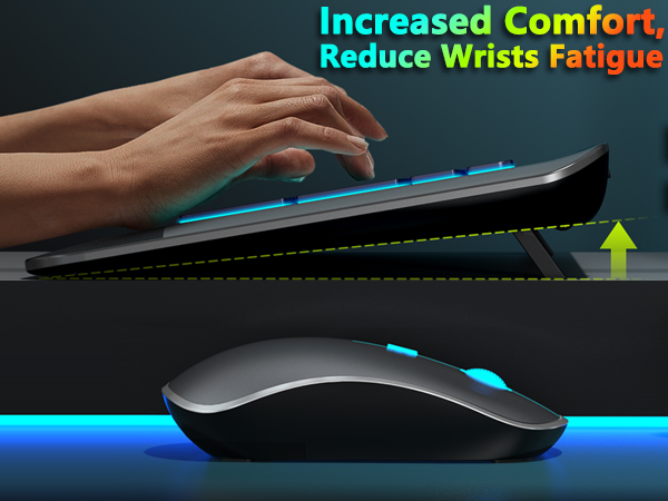 wireless keyboard and mouse ergonomic