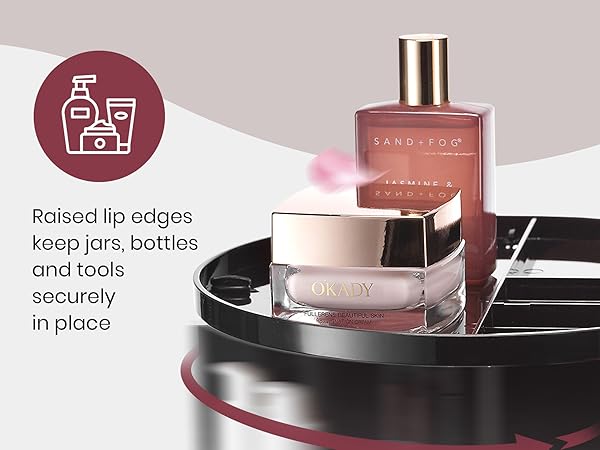 revolving makeup organizer