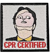 CPR Certified Patch, 1 Pc Embroidered Morale Patch with Hook Fastener Backing, Funny Meme Patches...