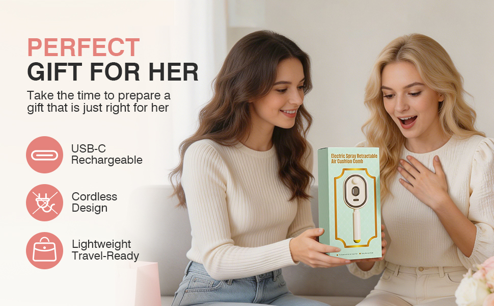 Electric Spray &amp;amp; Massage Hair Brush