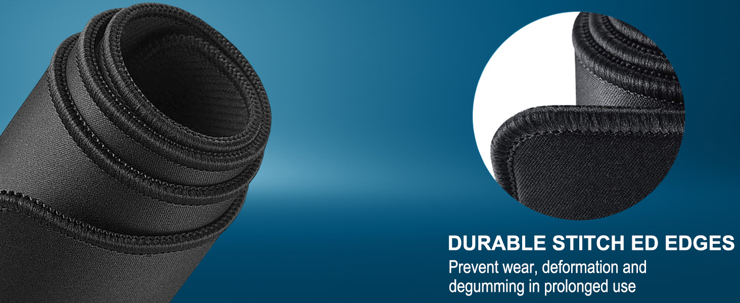 Large Extended Gaming Mouse Pad with Stitched Edges,