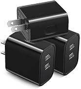 USB C Wall Charger [3 Pack], Costyle 20W Dual Double USB C Charger Block Fast C Wall Plug Type C ...