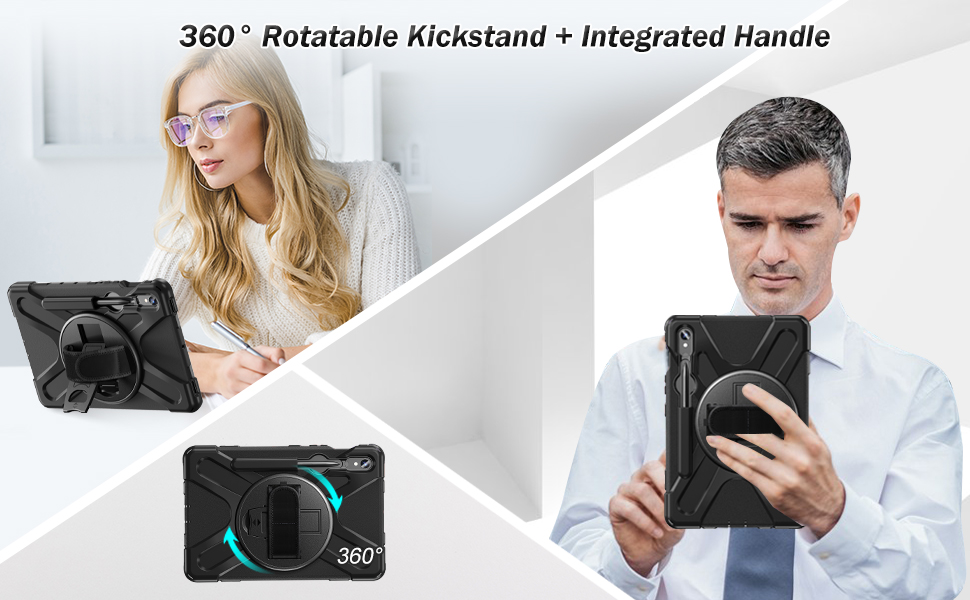 Rotatable Kickstand + integrated Handle