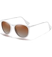 CHBP Sunglasses Womens Men Polarized UV Protection Trendy Vintage Retro Round Mirrored Lens Sungl...