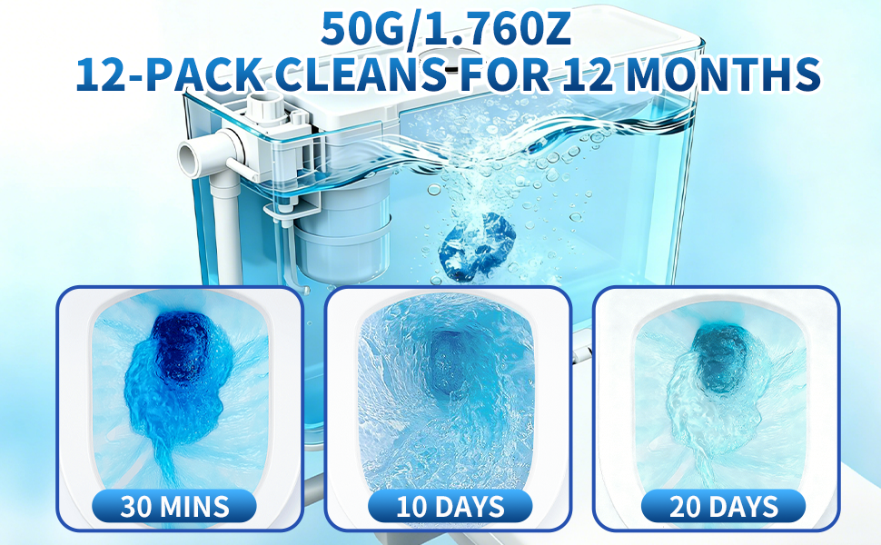 12-PACK CLEANS-FOR 12 MONTHS