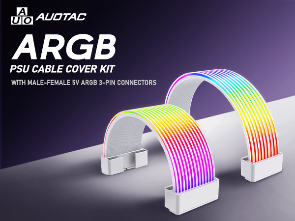 RGB PSU Extension Cable Cover Kit