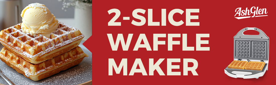 2-slice waffle maker