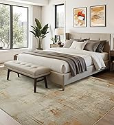 Joydeco 5x7 Area Rugs for Living Room, Washable Modern Abstract Non Slip Soft Rug, Low Pile Carpe...