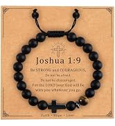 Uoiispet Cross Bracelet Gifts for Teen Boys, Religious Christian Jewelry Adjustable Valentine's B...