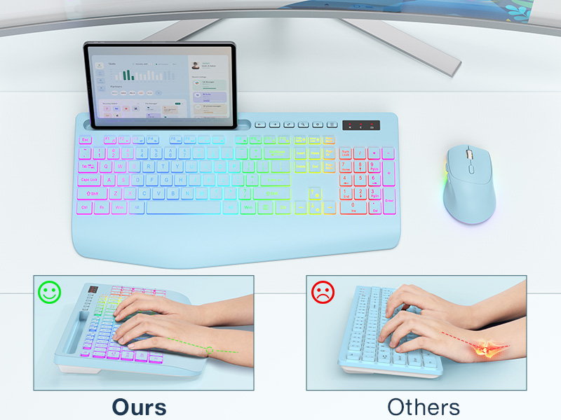 light up keyboard and mouse combo