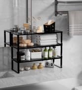 expandable shelf for bathroom