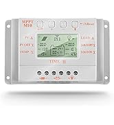 SolaMr 20A Solar Charge Controller MPPT 12V/24V Intelligent Solar Panel Charge Controllers with L...