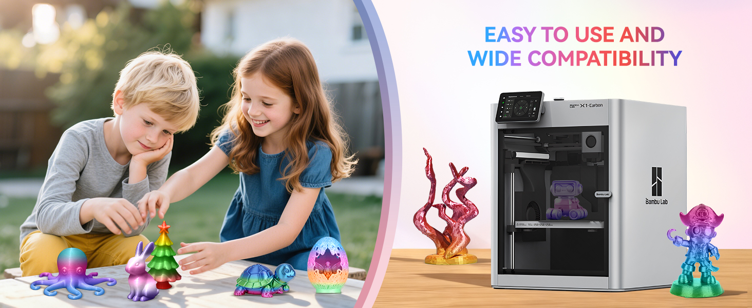 sunlu 3d printer filament rainbow silk filament color changing multicolored rainbow multi color