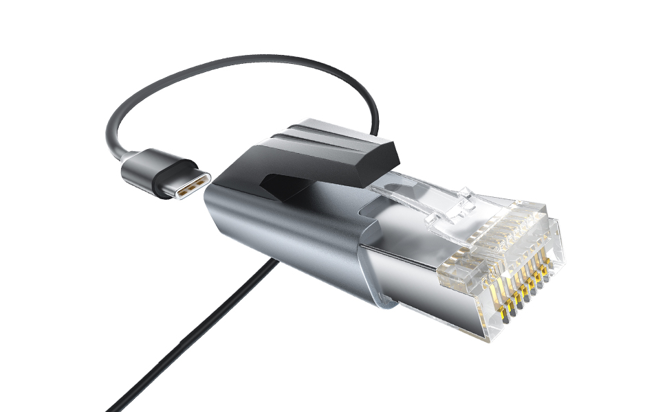 rj45 male to usb c female adpater