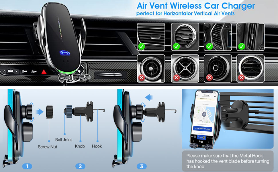 Wireless Car Charger Mount