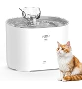 PGID Cat Fountains for Drinking,74Oz/2.2L Pet Cat Water Fountain, Corded Automatic Water Dispense...