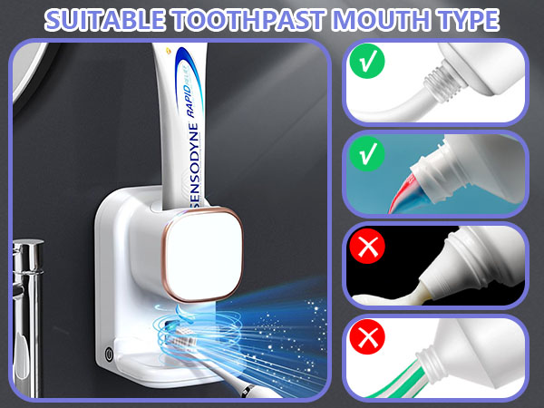 Wall Mounted Electric Toothpaste Dispenser for Kids and Adults