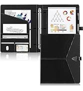 Toplive Padfolio 3 Ring Binder Organizer Business Portfolio Folder for Women, A4/ Letter Size PU ...