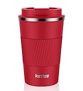 KETIEE Travel Coffee Mug Spill Proof 12oz, Insulated Travel Mug to Go, Reusable Coffee Cup with S...