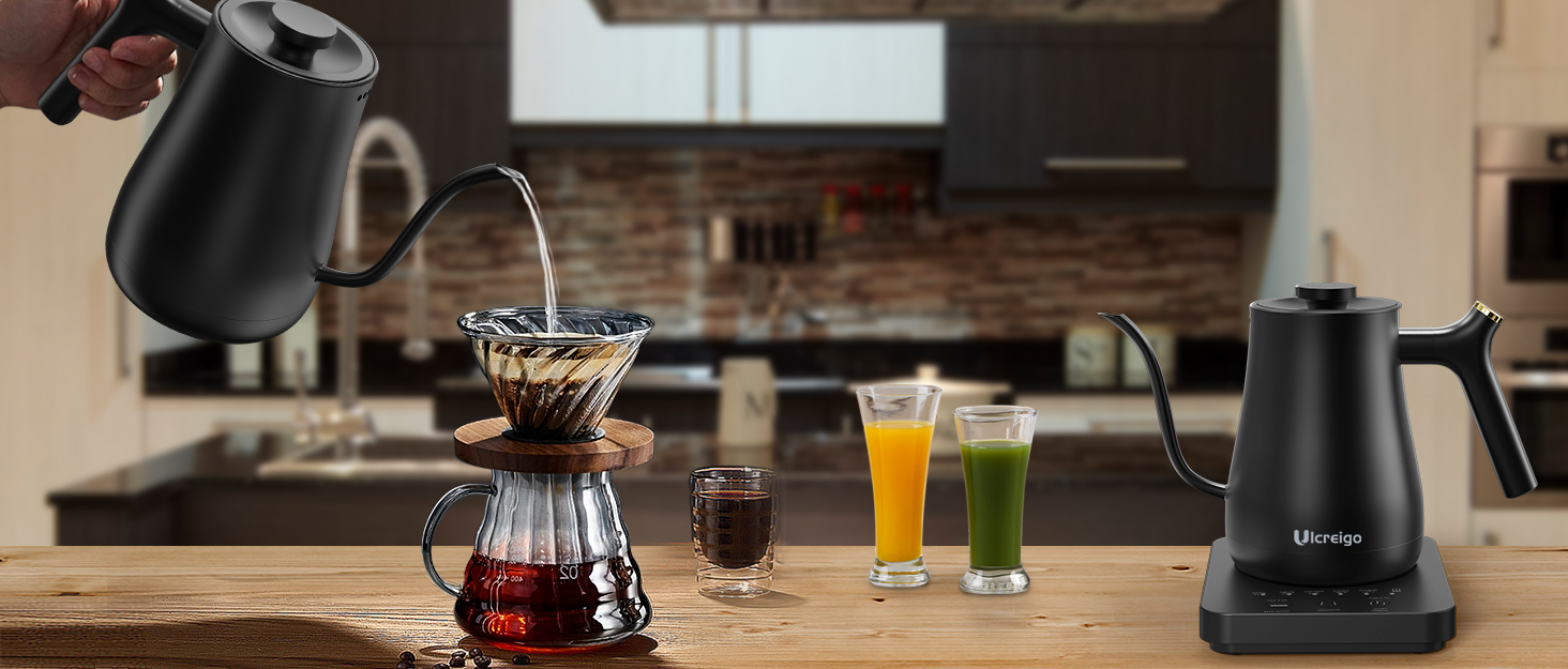 Ulcreigo Elegant Gooseneck Electric kettle