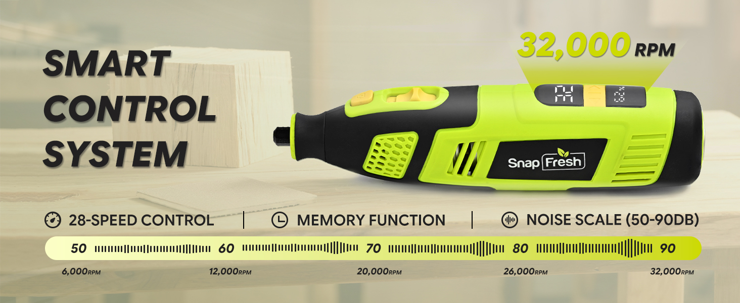 SnapFresh 12V Cordless Rotary Tool Kit