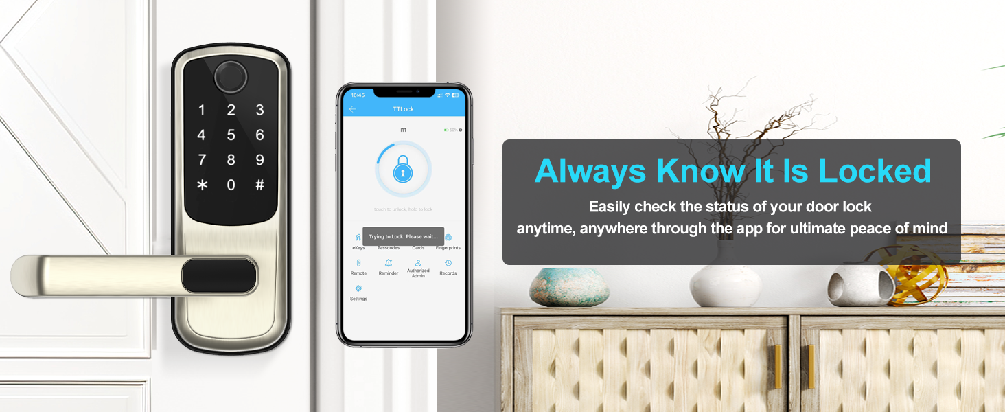 keyless entry door lock