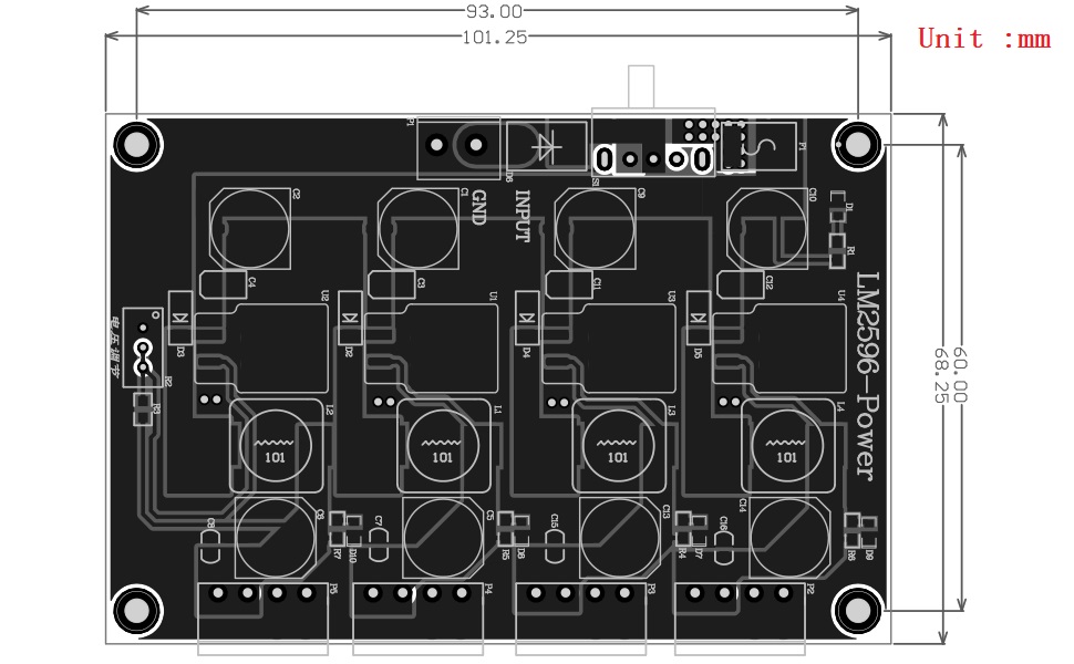 LM2596 Multi Channel Switching Power Supply 