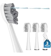 Replacement Brush Heads 3 Packs for Fusion 2.0, Compact Electric Flossing Toothbrush Head Compati...