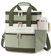 LOVEVOOK Insulated Lunch Bag Women Men,Expandable Double Deck Lunch Box for Women With Large Cup ...